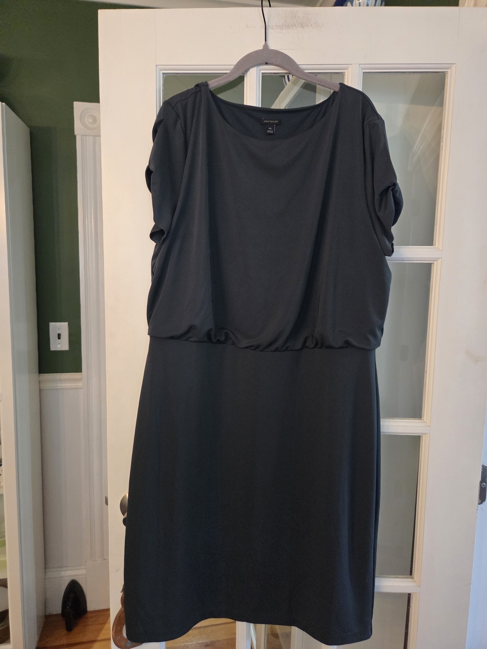 Ann Taylor Green Midi Blouson Dress - Size XXL